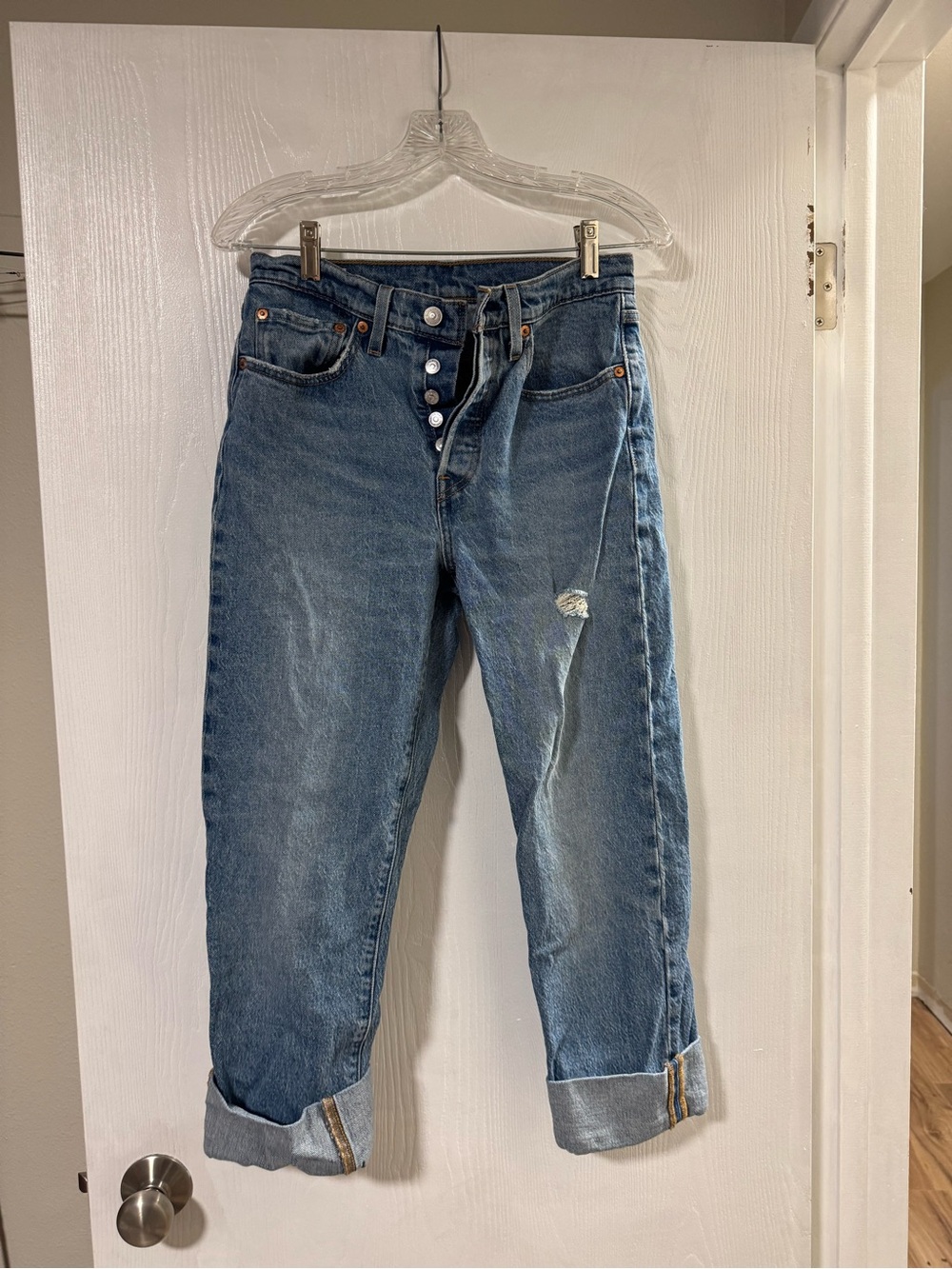 Wrangler High-Rise Blue Women's Boyfriend Jeans Size 27